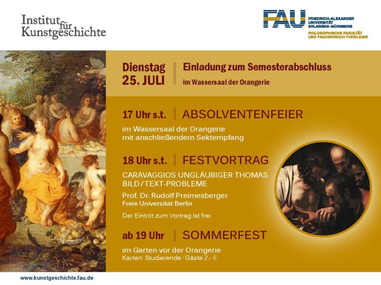 Sommerfest Kunstgeschichte 25. Juli 2017