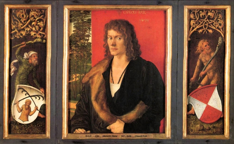 Albrecht Dürer, Portrait des Oswolt Krel, 1499. Bildnachweis: Wikipedia.