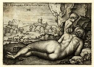 Sebald Beham, Buße des Chrysostomus, 1510-50.