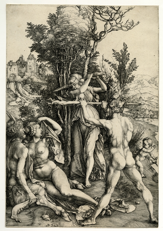 Albrecht Dürer, Herkules am Scheideweg/Die Eifersucht, 1498. Bildnachweis: Kunstsammlungen der Stadt Nürnberg.