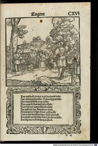 Hans Schäufelein, Der Apfelschuss der Wilhelm Tell, 1535