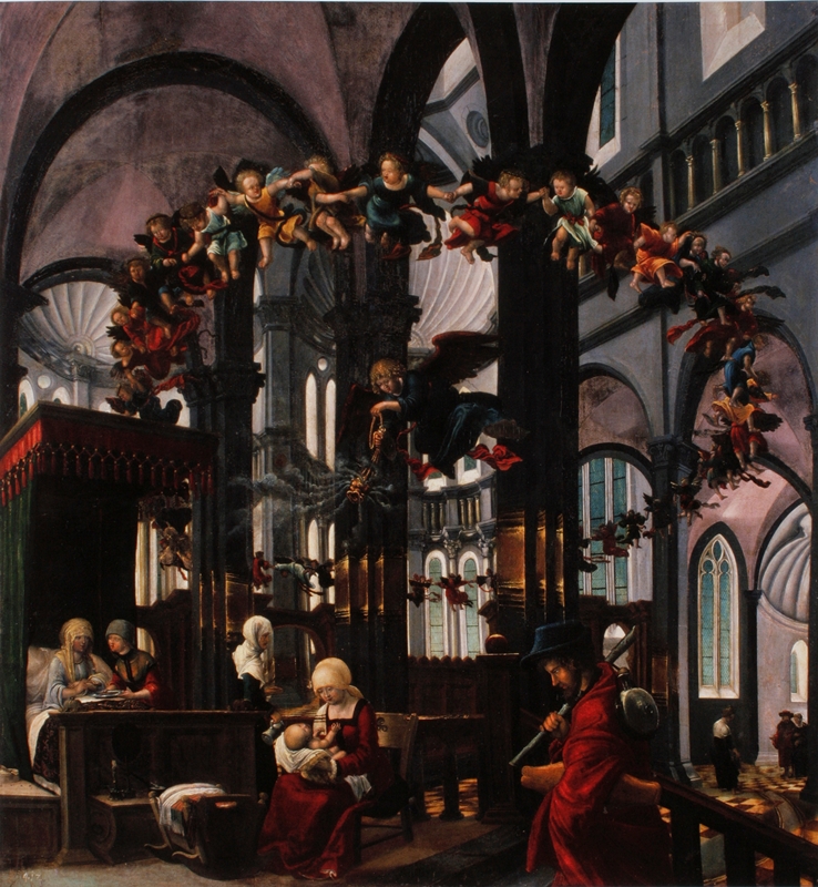 Albrecht Altdorfer, Mariengeburt, 1519-1522. Bildnachweis: Prometheus Bildarchiv (dort nach: Bonnet, A.-M./ Kopp-Schmidt, G.: Die Malerei der deutschen Renaissance. 2010, S. 271, Kat. 18.)