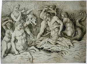 Andrea Mantegnas "Kampf der Meeresgötter"