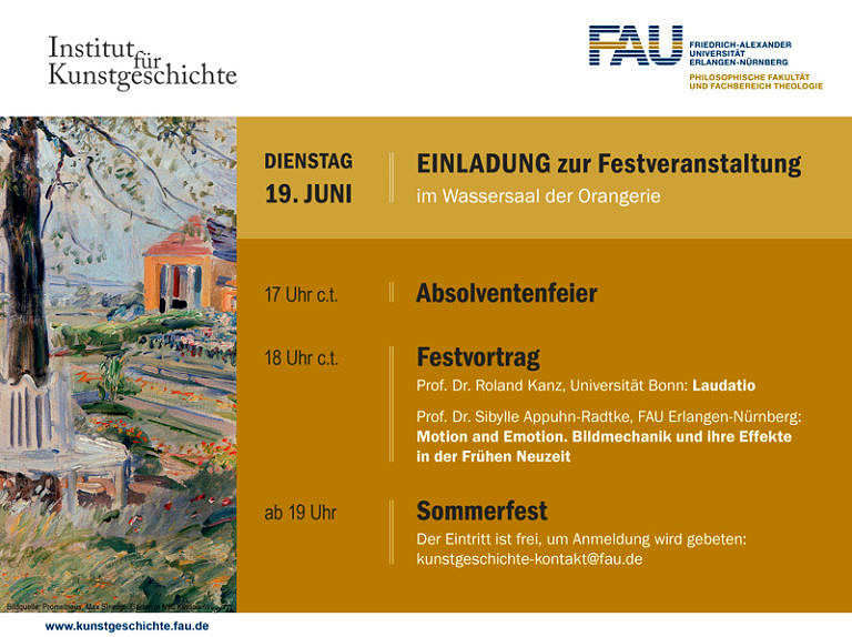 Sommerfest Kunstgeschichte 19. Juni 2018