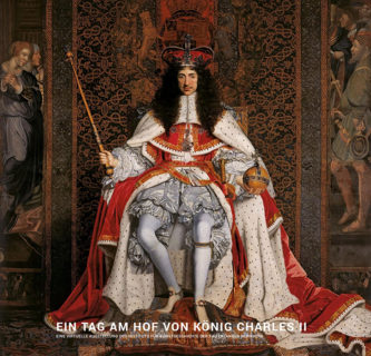 Screenshot mit dem Titelbild der virtuellen Ausstellung "Ein Tag am Hof von König Charles II"