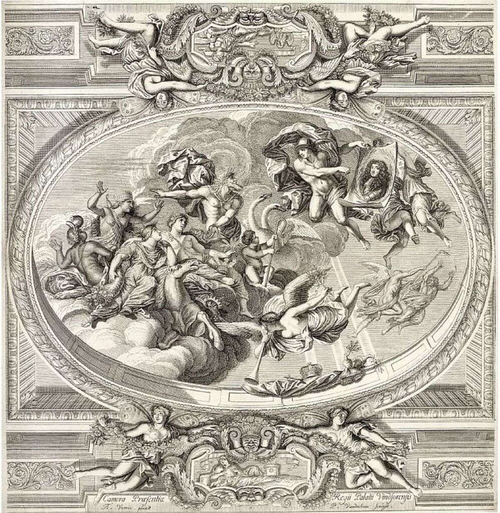 Deckenbild mit Gottheiten der römischen Mythologie